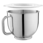 Sencor STM 7900 Paul szálcsiszolt alumínium burkolatú 1500W 6L prémium konyhai robotgép, dagasztógép fém fogaskerekekkel, turmixal, húsdarálóval és reszelővel