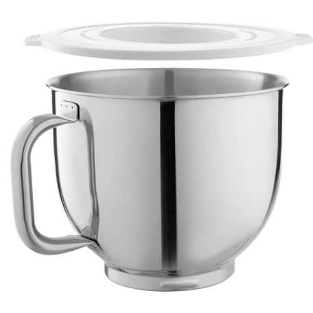 Sencor STM 7900 Paul szálcsiszolt alumínium burkolatú 1500W 6L prémium konyhai robotgép, dagasztógép fém fogaskerekekkel, turmixal, húsdarálóval és reszelővel