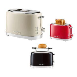   SilverCrest STR 980 C3 RETRO 1973 Kétszeletes pirító, kenyérpirító 980W piros / fekete / bézs színben