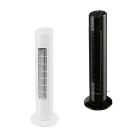 SilverCrest STV 50 I1 50W 76 cm oszcilláló toronyventilátor, oszlopventilátor mechanikus kapcsolóval, 120 perces időzítővel, fehér / fekete színben