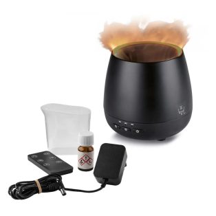   Livarno Home LUADFK 12 A1 / SilverCrest SUADFK 12 A1 ultrahangos aromaterápiás diffúzor, láng diffúzor, párásító, illóolaj párologtató, aromadiffúzor távirányítóval, LED-es lánghatással