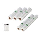 SilverCrest SVEB 160 C4 Maxi Pack Wet & Soft inox nemesacél 160W prémium vákuumcsomagoló fóliahegesztő, pácolás funkcióval és fóliavágóval, 6 tekercs sous-vide fóliával