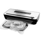 SilverCrest SVEB 160 C4 Maxi Pack Wet & Soft inox nemesacél 160W prémium vákuumcsomagoló fóliahegesztő, pácolás funkcióval és fóliavágóval, 6 tekercs sous-vide fóliával