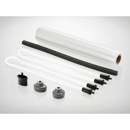 SilverCrest SVEB 160 C4 Maxi Pack Wet & Soft inox nemesacél 160W prémium vákuumcsomagoló fóliahegesztő, pácolás funkcióval és fóliavágóval, 6 tekercs sous-vide fóliával