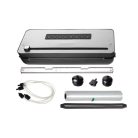 SilverCrest SVEB 160 C4 Wet & Soft inox nemesacél 160W prémium vákuumcsomagoló fóliahegesztő, pácolás funkcióval és fóliavágóval