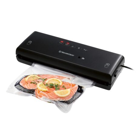 SilverCrest SV 130 A1 Wet & Soft 130W sous-vide vákuumcsomagoló fóliahegesztő, nedves és lágyvákuum funkcióval, külső edény vákuumozás funkcióval