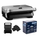 Delonghi SW12AC.S MultiGrill Easy 2 az 1-ben 800W kontaktgrill és gofrisütő, kontakt grillsütő cserélhető lapokkal