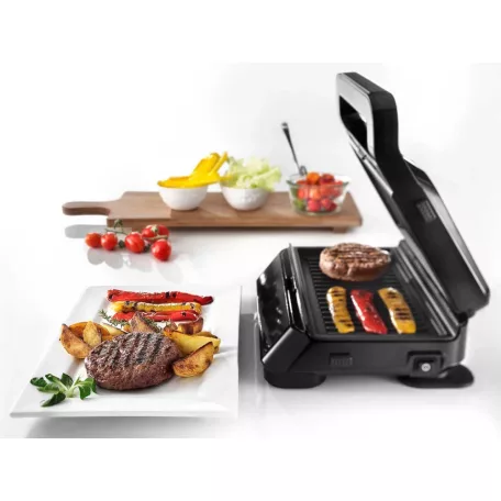Delonghi SW12AC.S MultiGrill Easy 2 az 1-ben 800W kontaktgrill és gofrisütő, kontakt grillsütő cserélhető lapokkal