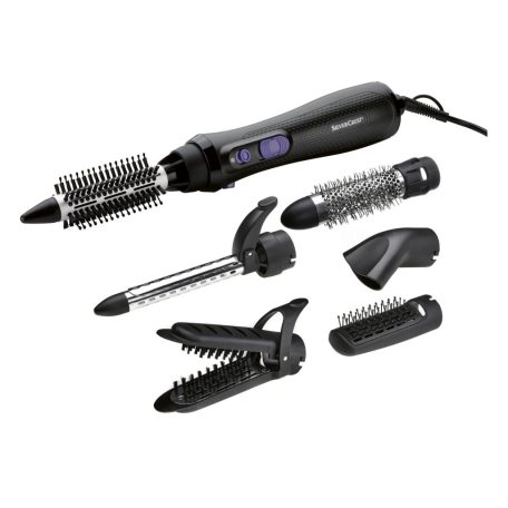 SilverCrest SWC 1000 E1 Black multifunkciós 6 az 1-ben meleglevegős hajformázó, hajszárító (fekete)