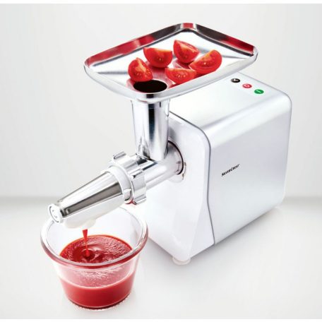 SilverCrest SFW 400 A1 elektromos húsdaráló, kolbásztöltő, kebbe / darálós keksz készítő és paradicsom passzírozó feltéttel 400W / 1300W