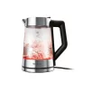   SilverCrest SWGD 3000 A2 digitális, szabályozható hőfokú 3000W 1.7L inox - fekete üveg vízforraló, hőre színváltó LED világítással, melegentartás funkcióval
