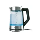 SilverCrest SWGD 3000 A2 digitális, szabályozható hőfokú 3000W 1.7L inox - fekete üveg vízforraló, hőre színváltó LED világítással, melegentartás funkcióval