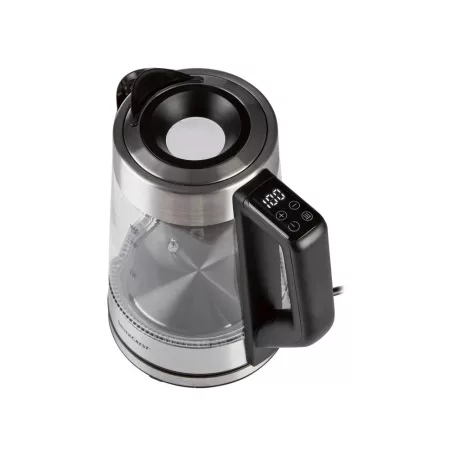 SilverCrest SWGD 3000 A2 digitális, szabályozható hőfokú 3000W 1.7L inox - fekete üveg vízforraló, hőre színváltó LED világítással, melegentartás funkcióval