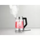 SilverCrest SWGD 3000 A2 digitális, szabályozható hőfokú 3000W 1.7L inox - fekete üveg vízforraló, hőre színváltó LED világítással, melegentartás funkcióval