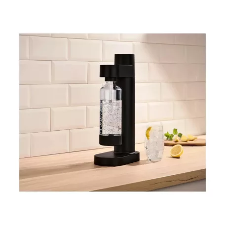 SilverCrest SWS 820 A1 SOLO Soda Maker, fekete szódagép, házi szódakészítő 1 db 1 literes palackkal, CO2 patron nélkül