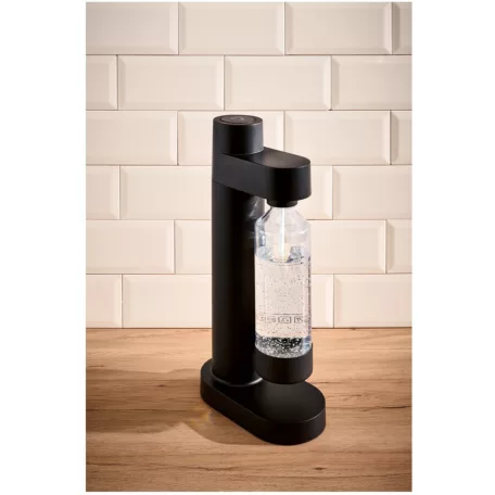 SilverCrest SWS 820 A1 SOLO Soda Maker, fekete szódagép, házi szódakészítő 1 db 1 literes palackkal, CO2 patron nélkül