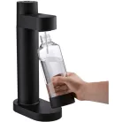 SilverCrest SWS 820 A1 SOLO Soda Maker, fekete szódagép, házi szódakészítő 1 db 1 literes palackkal, CO2 patron nélkül