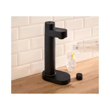 SilverCrest SWS 820 A1 SOLO Soda Maker, fekete szódagép, házi szódakészítő 1 db 1 literes palackkal, CO2 patron nélkül