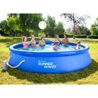 Summer Waves RODOSZ VT 366 x 76 cm  5,5 m3 puhafalú kerti medence szett vízforgatóval és védőtakakróval, sötétkék