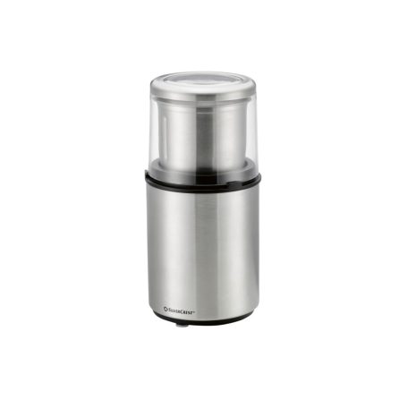 SilverCrest SZE 200 A1 200W 70g 2 az 1-ben inox konyhai aprító, elektromos kávédaráló, fűszerdaráló, nemesacél daráló, kávéba, mák, mogyoró, dió, fűszerek és gabonafélék őrléséhez, aprításához