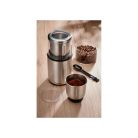 SilverCrest SZE 200 A1 200W 70g 2 az 1-ben inox konyhai aprító, elektromos kávédaráló, fűszerdaráló, nemesacél daráló, kávéba, mák, mogyoró, dió, fűszerek és gabonafélék őrléséhez, aprításához