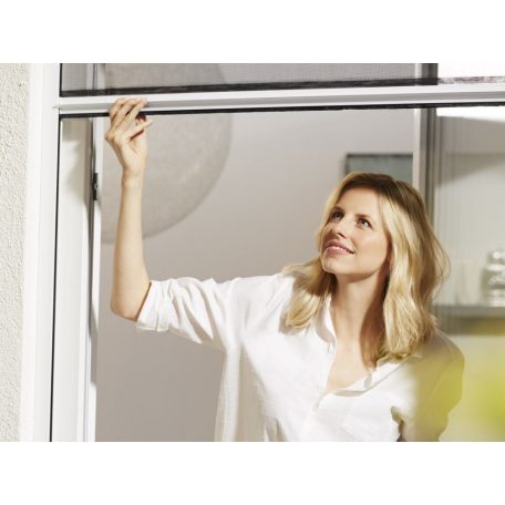 Livarno Home 130 x 160 cm műanyag keretes szúnyogháló roló, ablakroló, rolós szúnyogháló ablakra 160 x 130 cm fehér kerettel