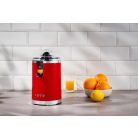 SilverCrest SZPC 85 A1 Retro 1973 85W 280 ml nemesacél elektromos citrusprés, narancsprés, citrusfacsaró piros / krém (bézs) színben