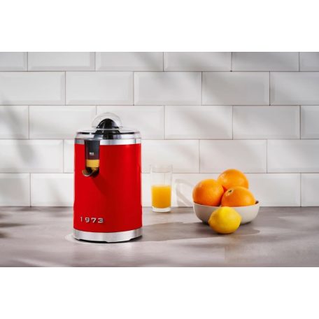 SilverCrest SZPC 85 A1 Retro 1973 85W 280 ml nemesacél elektromos citrusprés, narancsprés, citrusfacsaró piros / krém (bézs) színben