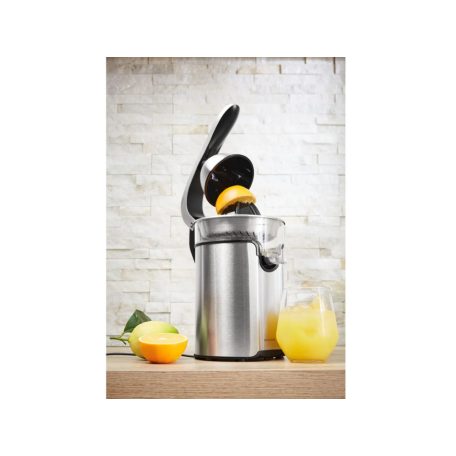 SilverCrest SZPH 130 A1 130W 280 ml nemesacél inox elektromos citrusprés, nyomókaros narancsprés, citrusfacsaró