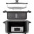 Sencor SPR 5508BK Slow Cooker, digitális multifunkciós sütő - főzőedény, olajsütő, lassú főző 6L 1350W