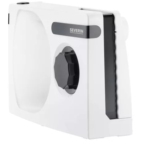 Severin AS 9259.163 univerzális, összecsukható 100W elektromos szeletelőgép, kompakt élelmiszer szeletelő 0-15 mm, 17 cm RSG Solingen nemesacél késsel