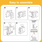 Shantou Toys Szupermarket 46 darabos bevásárlóközpont játék fény és hanghatásokkal, pénztárgéppel, terminállal, hűtővel és mini élelmiszerekkel (668-138)