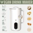 Silva Vilky VMM 600 nyövényi ital készítő, vegán italkészítő gép, 600 ml, 8 funkció, 10 ágú acél penge (Vegan Drink Maker)
