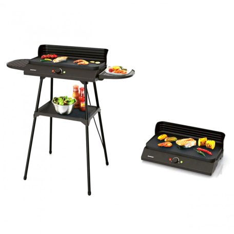 Grill Meister / SilverCrest SEGS 2200 B2 asztali és állványos 2 az 1-ben 2400W elektromos grill, grillsütő