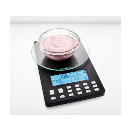 SilverCrest SNAW 1000 D1 digitális konyhai tápértékelemző mérleg, kalóriamérleg