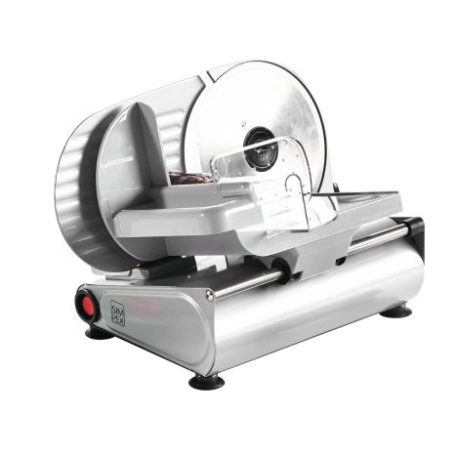 Simpex 150W fém elektromos univerzális háztartási élelmiszer szeletelő, 150W 190 mm szeletelőgép 1-15 mm közötti szeletvastagsággal