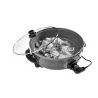Simpex Basic 25320 Hot Plate Party Pan 1500W 36 cm elektromos serpenyő, partisütő, kerek multifunkciós főző- sütőedény, Pizzasütő, Hot Pan