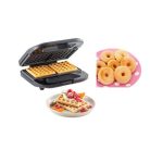 Simpex Basic 750W Avante 4 in 1 multifunkciós 4 az 1-ben szendvicssütő, gofrisütő, grill és fánksütő (minifánk sütő) cserélhető, kivehető lapokkal