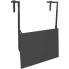Simpex 60 x 43 cm lehajtható, balkonra függeszthető asztal, 43 x 60 cm balkon asztal fekete színben (32807)