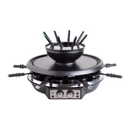 Simpex RG 9948 Raclette-Fondue 1900W 1.5L 8 személyes 2 in 1 elektromos raclett grill és fondü szett