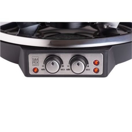 Simpex RG 9948 Raclette-Fondue 1900W 1.5L 8 személyes 2 in 1 elektromos raclett grill és fondü szett