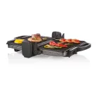 Simpex SKG 1700 kontaktgrill, acél kontakt grilll, 1700W grillsütő kivehető 30 x 20 cm sütőlapokkal