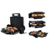   Bontott, szállítási SÉRÜLT Simpex SKG 1700 kontaktgrill, acél kontakt grilll, 1700W grillsütő kivehető 30 x 20 cm sütőlapokkal