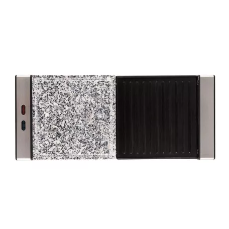 Simpex Basic SRGS 1200 félkőlapos 1200W elektromos 8 személyes raclette grill, raklett grillsütő osztott sütőlappal