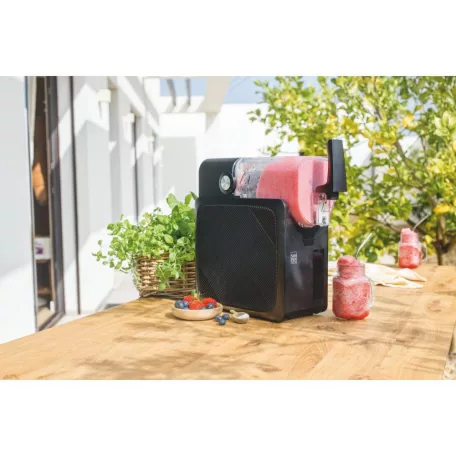 SIMPEX SLUSHi Ice Maker FreezeUp kompresszoros jégkásagép, jégkása, gyümölcslé, milkshaken frappé és koktél készítő gép, jégkásakészítő és adagoló automata, 200W 2 liter, 5 program (36625)