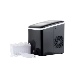   Simpex Basic fekete 150W 1.8L háztartási jégkocka készítő gép, jégkockagép, háztartási jégkocka gyártó készülék 12 kg / 24 óra kapacitással