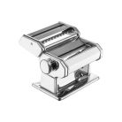 Simpex 33783 / 12243 inox nemesacél mechanikus, kézi tésztanyújtó és metélő gép, tésztakészítő, tészta nyújtó gép spagetti, tagliatelle (szélesmetélt) és lasagne tésztához