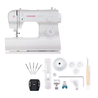   Singer Tradition 2282 elektromos varrógép 32 öltésprogrammal köztük overlock programmal, fém vázzal, 750 öltés / perc, porvédő huzattal