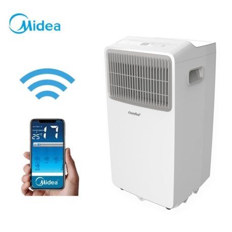 Midea Comfee Smartcool 7000 Pro 7000 BTU (2 kW) 790W energiatakarékos Wifi-s Smart klíma, mobilklíma, 46L / 24 óra páramentesítő 25 m2