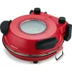   Smarton PO 300 Da Gennaro piros 1200W 30 cm elektromos pizzasütő, pizzakemence betekintő ablakkal, 305 x 10 mm pizzakővel, fém pizzalapáttal
